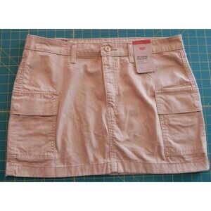 Levi’s Women's '94 Cargo Mini Skirt Size 30 Khaki Tan Beige Mid Rise $59.50 NWT